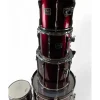 Used Pearl 5 piece Export Wine Red Drum Kit