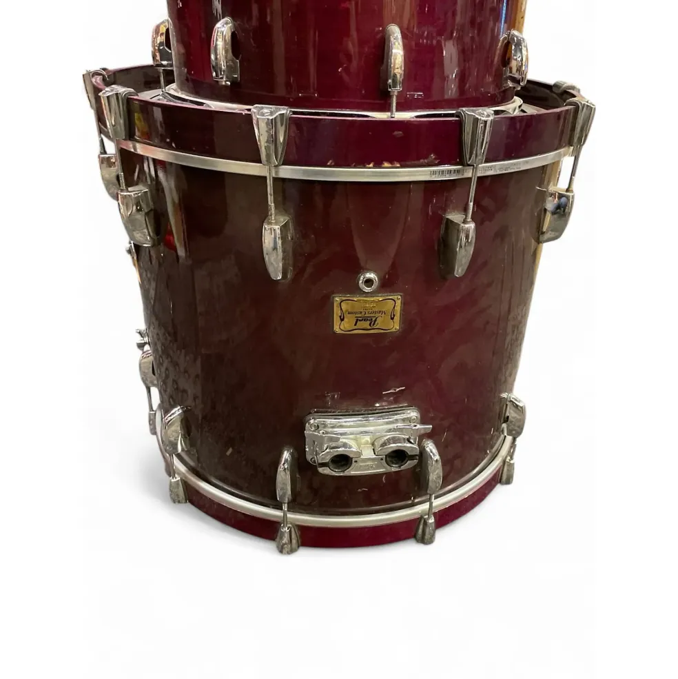 Used Pearl 6 Piece Masters Maple Custom Trans Purple Drum Kit