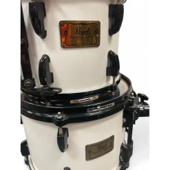 Used Pearl 5 Piece Masters Custom Maple White Drum Kit