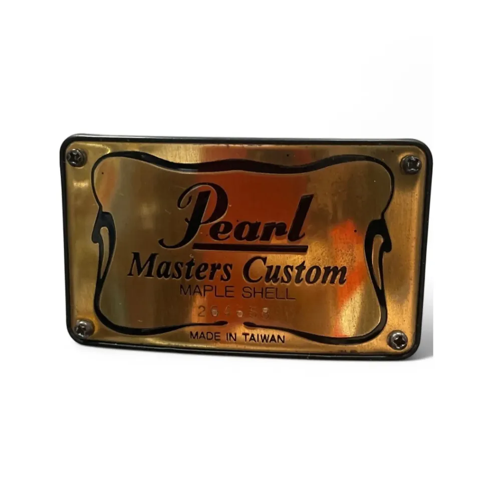 Used Pearl 5 Piece Masters Custom Maple White Drum Kit