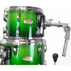 Used Pearl 4 piece Masterworks Emerald Fade Drum Kit