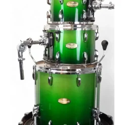 Used Pearl 4 piece Masterworks Emerald Fade Drum Kit