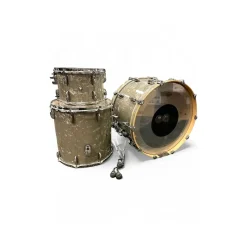 Used Pearl 3 piece Music City Custom Masters Maple Reserve Platinum Smoke Marine Drum Kit