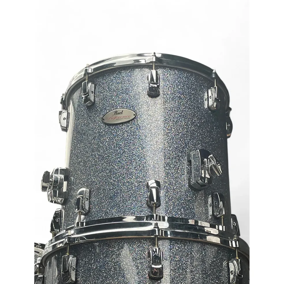 Used Pearl 5 Piece Reference Series Silver Sparkle Drum Kit