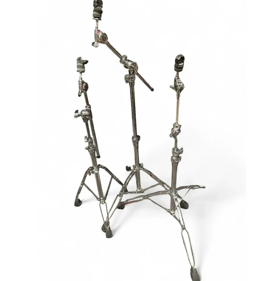 Used Pearl gyro lock boom 3 pack Cymbal Stand