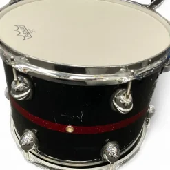 Used Premier 5 piece GENISTA Red And Black Sparkle Drum Kit