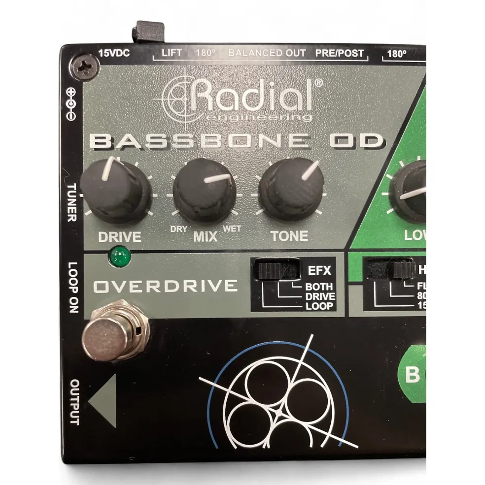 Used Radial Engineering Bassbone OD Bass Effect Pedal