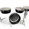 Used Remo 4 piece Legero Black Drum Kit