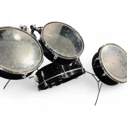Used Remo 4 piece Legero Black Drum Kit