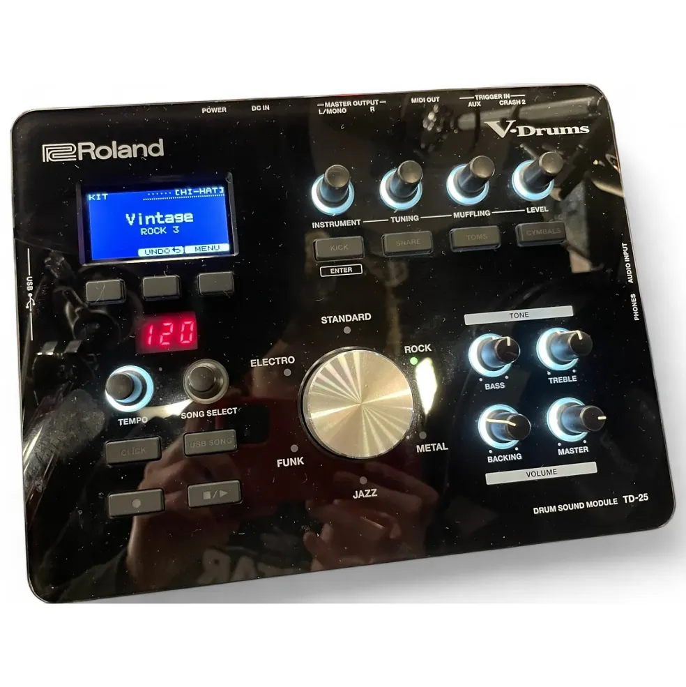 Used Roland TD-25KV Electric Drum Set