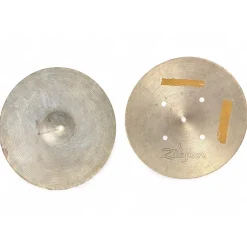 Used 1970s Zildjian 14in Quick Beat Hi Hat Pair Cymbal