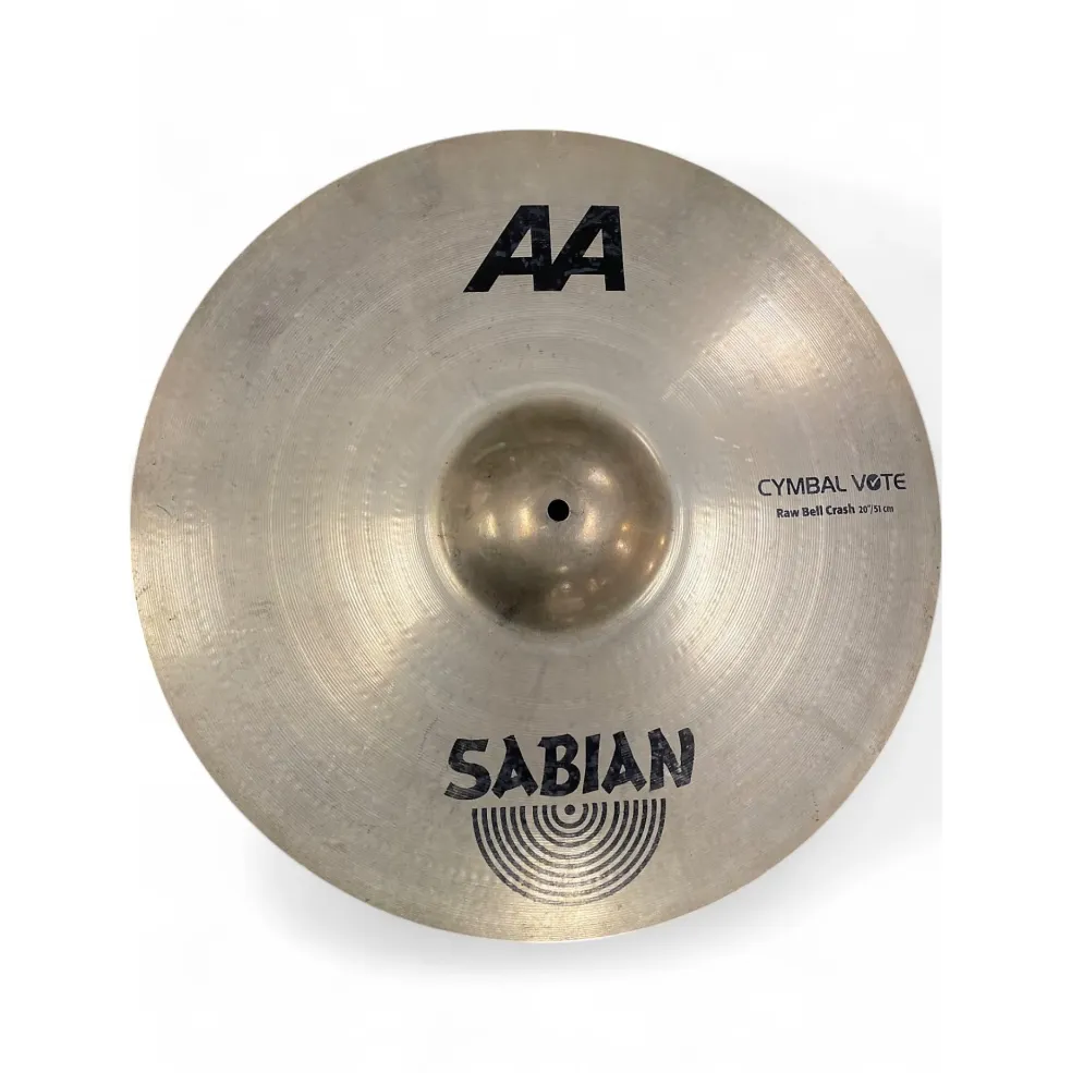 Used SABIAN 20in AA Raw Bell Crash Cymbal