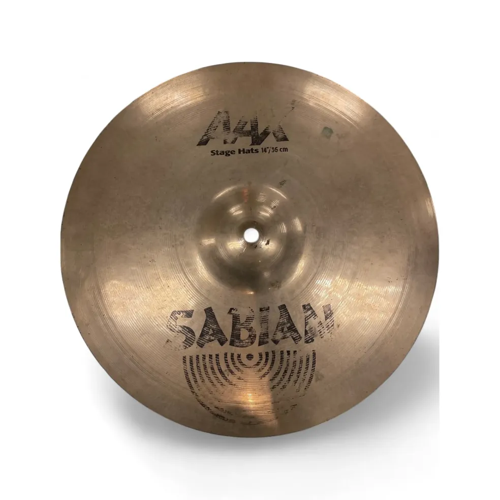 Used SABIAN 14in AAX Stage Hi Hat Pair Cymbal