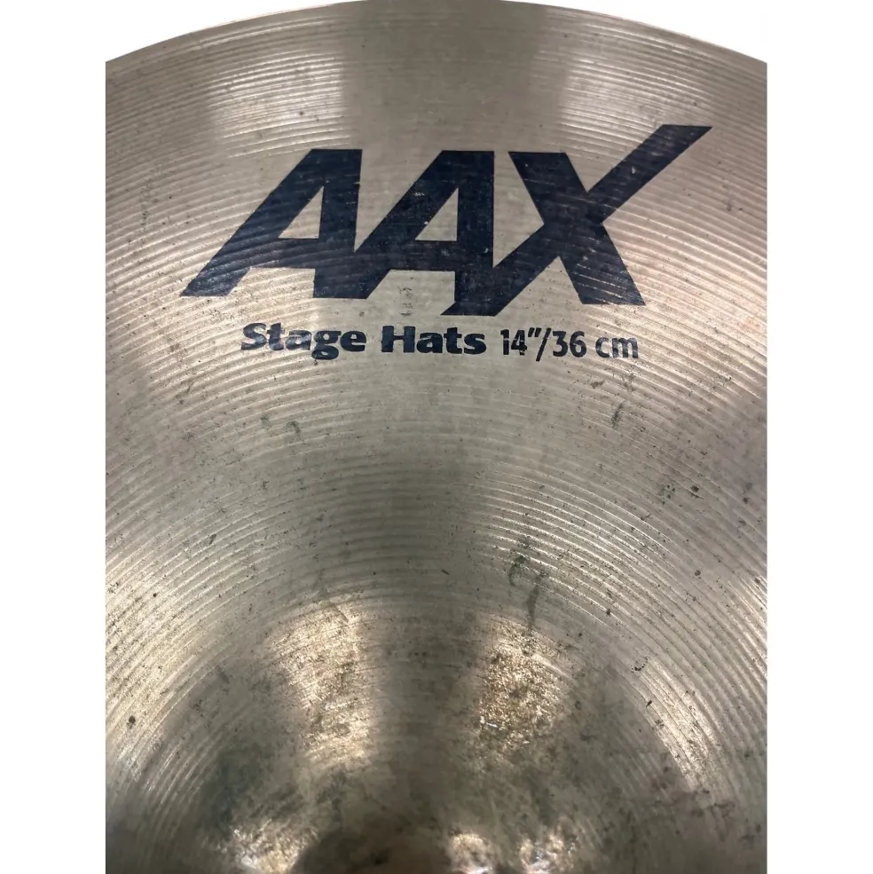 Used SABIAN 14in AAX Stage Hats Top Cymbal