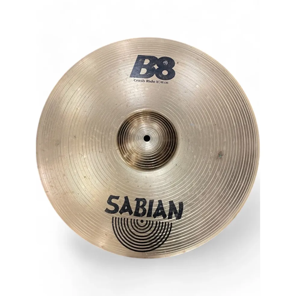 Used SABIAN 18in B8 Crash Ride Cymbal