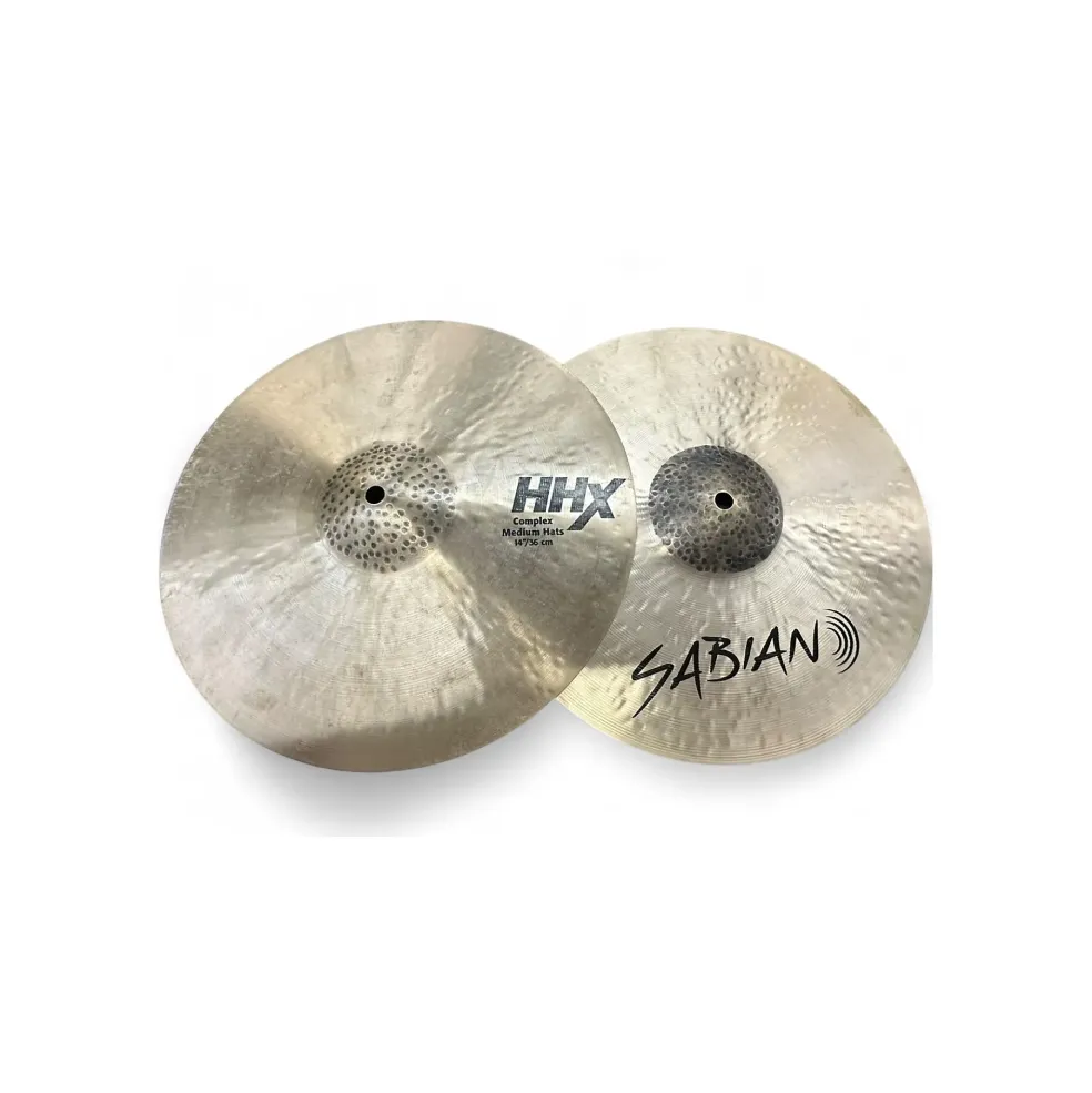 Used SABIAN 14in HHX Complex Medium Hi Hat Pair Cymbal