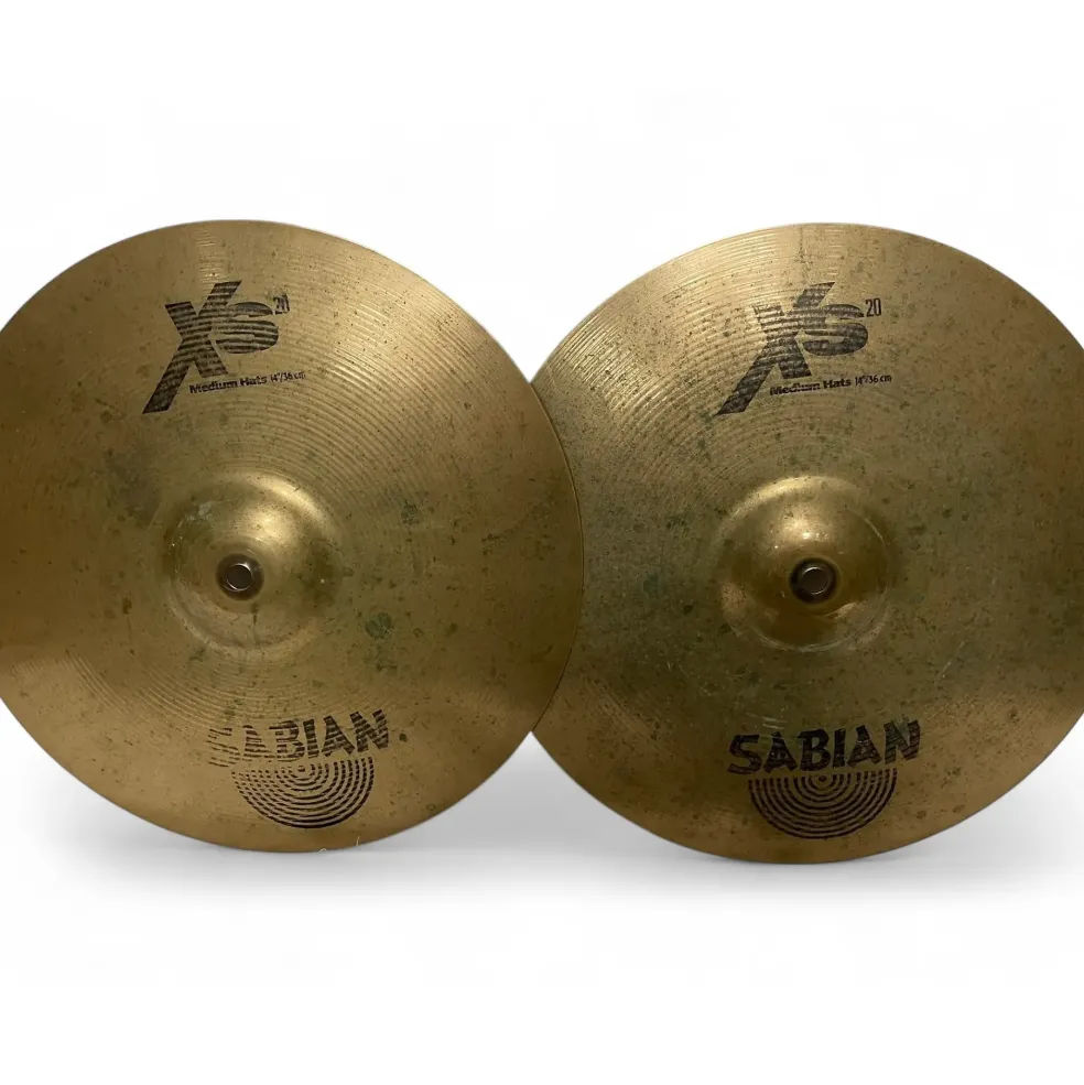 Used SABIAN 14in XS20 Medium Hi Hat Pair Cymbal