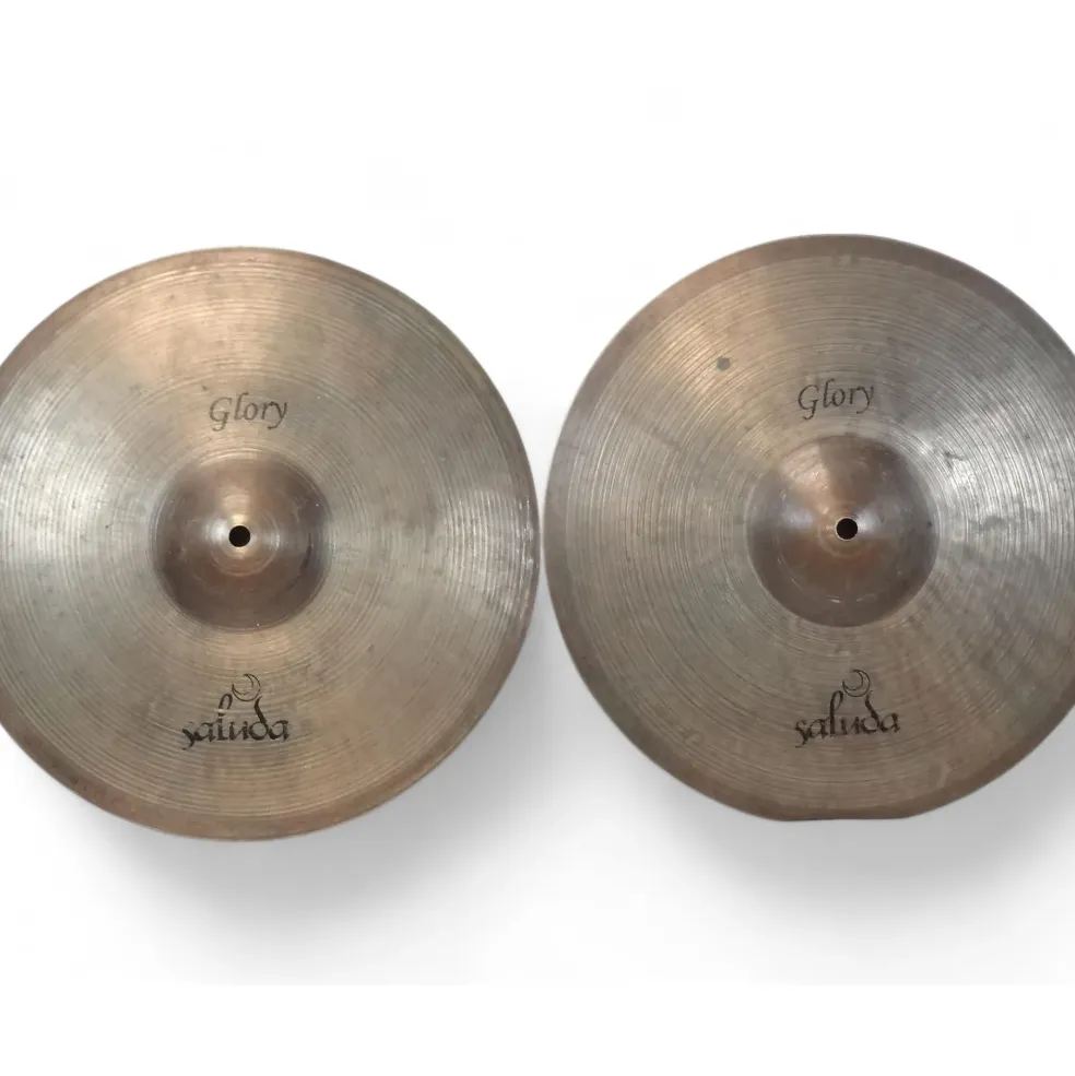 Used Saluda Hi Hats Pair 14in Glory Cymbal