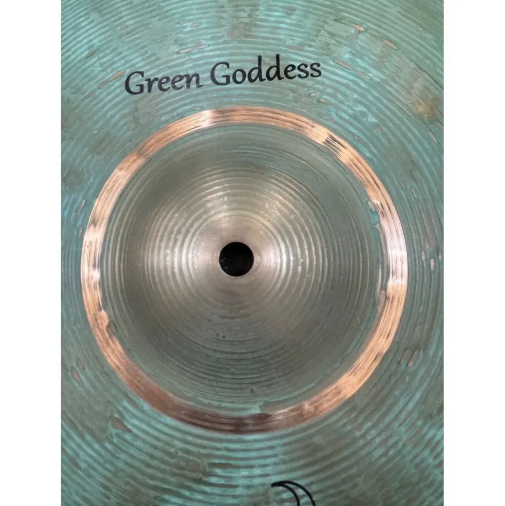 Used Saluda 14in Green Goddess Cymbal