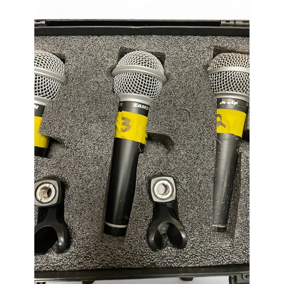 Used Samson R21 3-PACK Dynamic Microphone