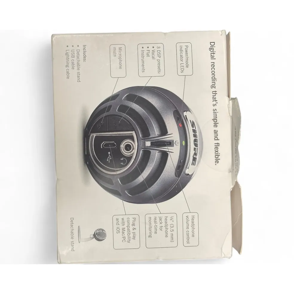 Used Shure MV5 USB Microphone