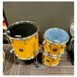 Used SONOR 4 piece Force 3001 Yellow Drum Kit