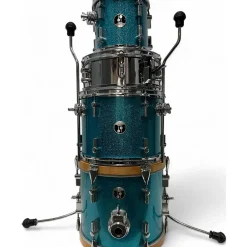 Used SONOR 4 piece Martine Metallic Blue Drum Kit