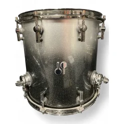 Used SONOR 4 Piece SQ2 Silver to Black Sparkle Fade Drum Kit