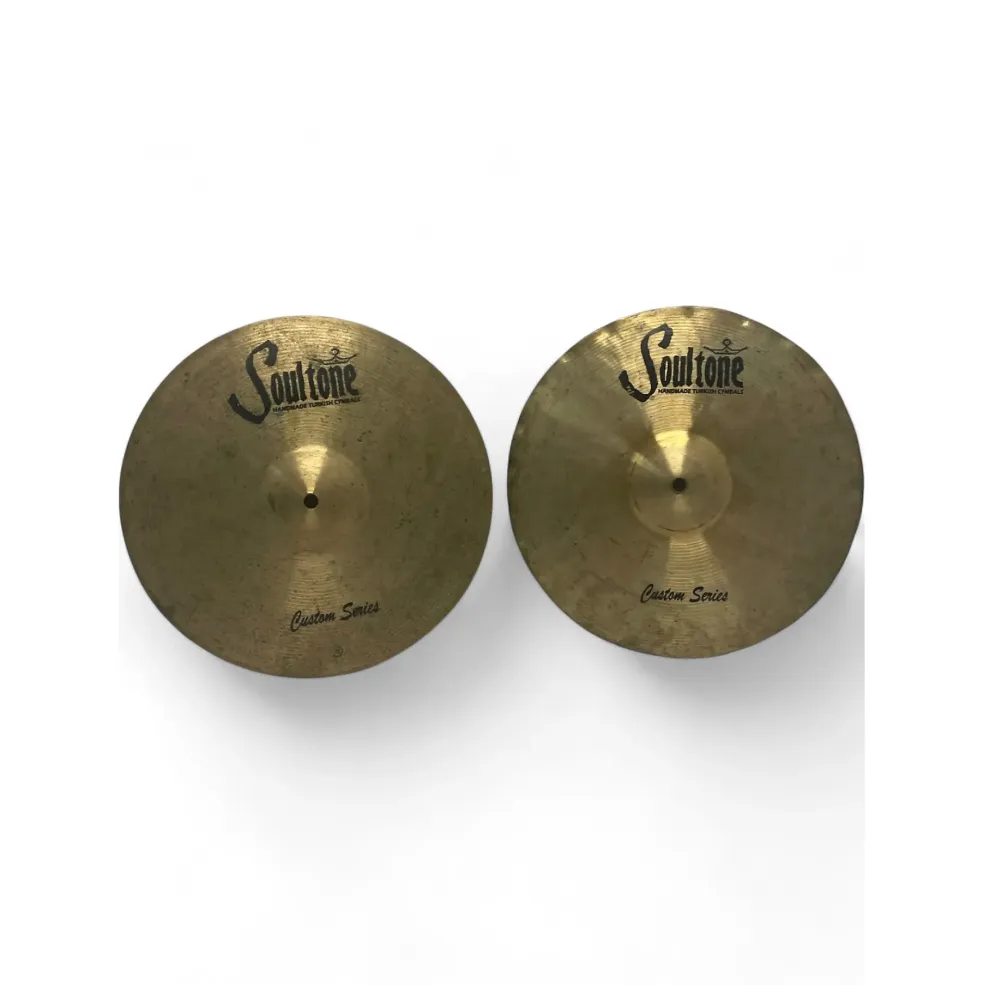 Used Soultone CUSTOM SERIES HI HAT PAIR Cymbal
