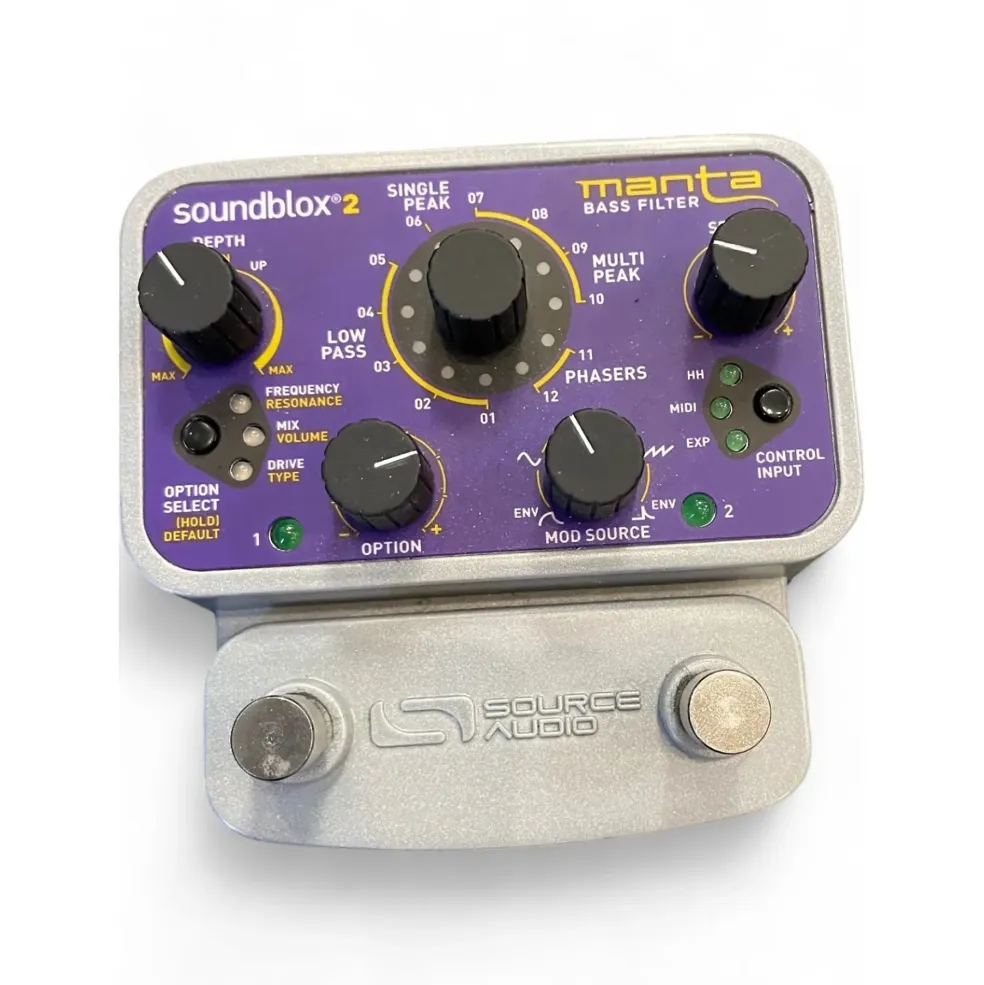 Used Source Audio SOUNDBLOX 2 MANTA BASS FILTER Bass Effect Pedal