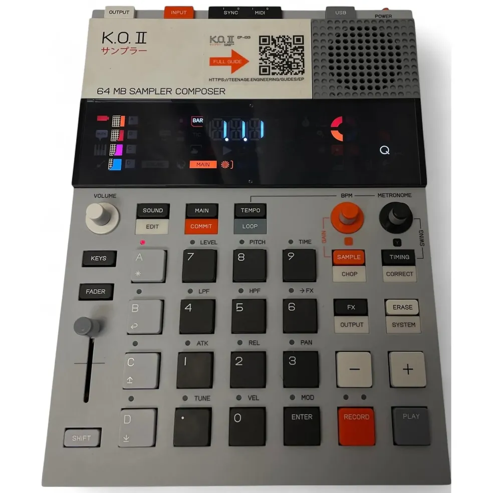 Used Teenage Engineering K.o. II Drum Machine
