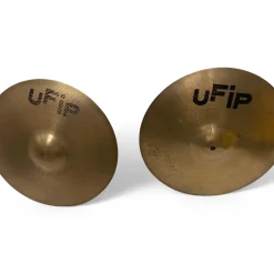 Used UFIP 14in HIHAT PAIR Cymbal