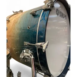 Used Yamaha 4 piece Phoenix Burled Ash Textured Sapphire Fade Drum Kit