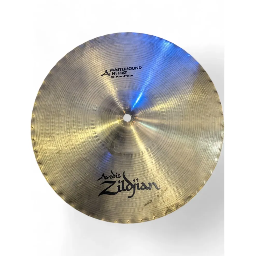 Used Zildjian 15in A Custom Mastersound Hi Hat Pair Cymbal
