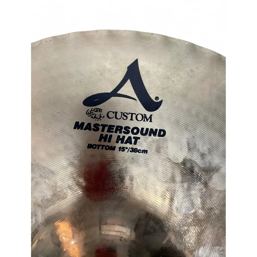 Used Zildjian 14in A Custom Hi Hat Pair Cymbal