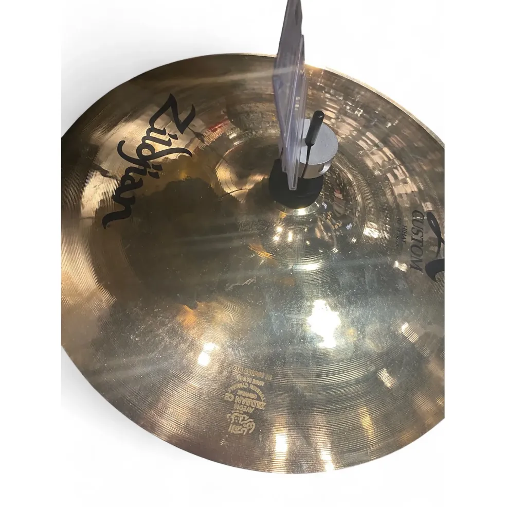 Used Zildjian 14in A Custom Mastersound Hi Hat Bottom Cymbal