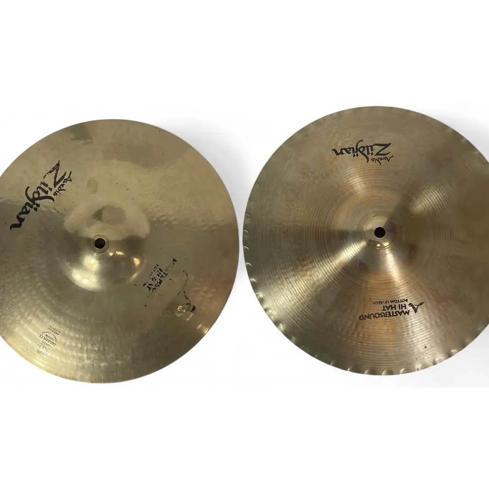 Used Zildjian 13in Mastersound Hi Hat Pair Cymbal