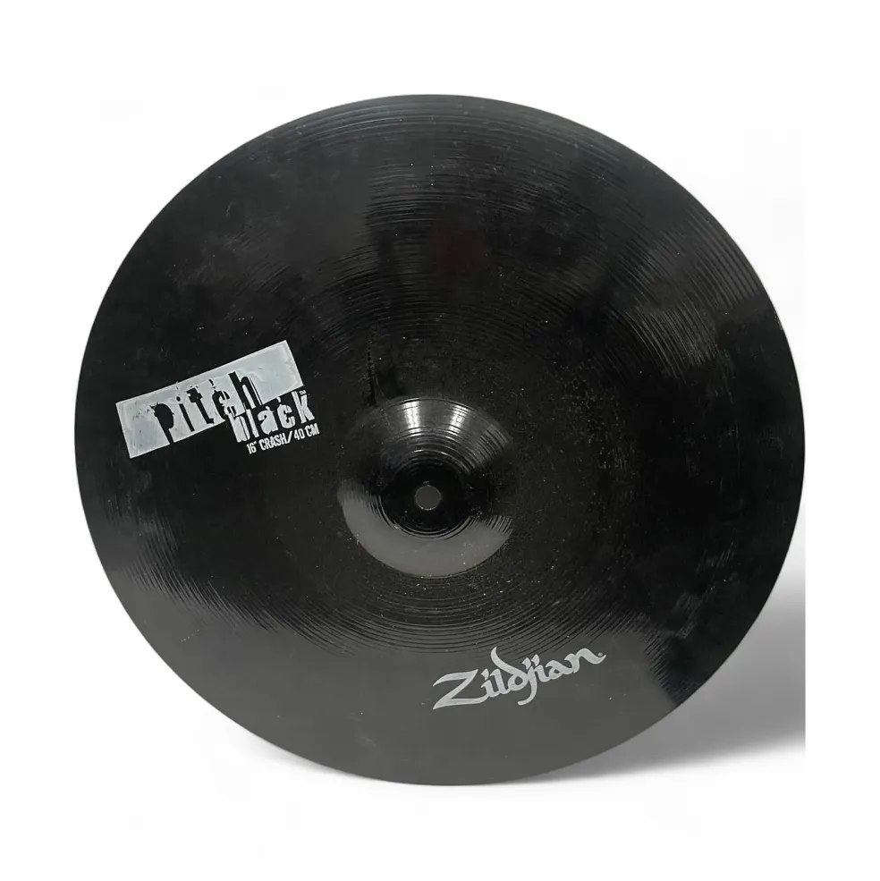 Used Zildjian 16in Pitch Black Crash Cymbal