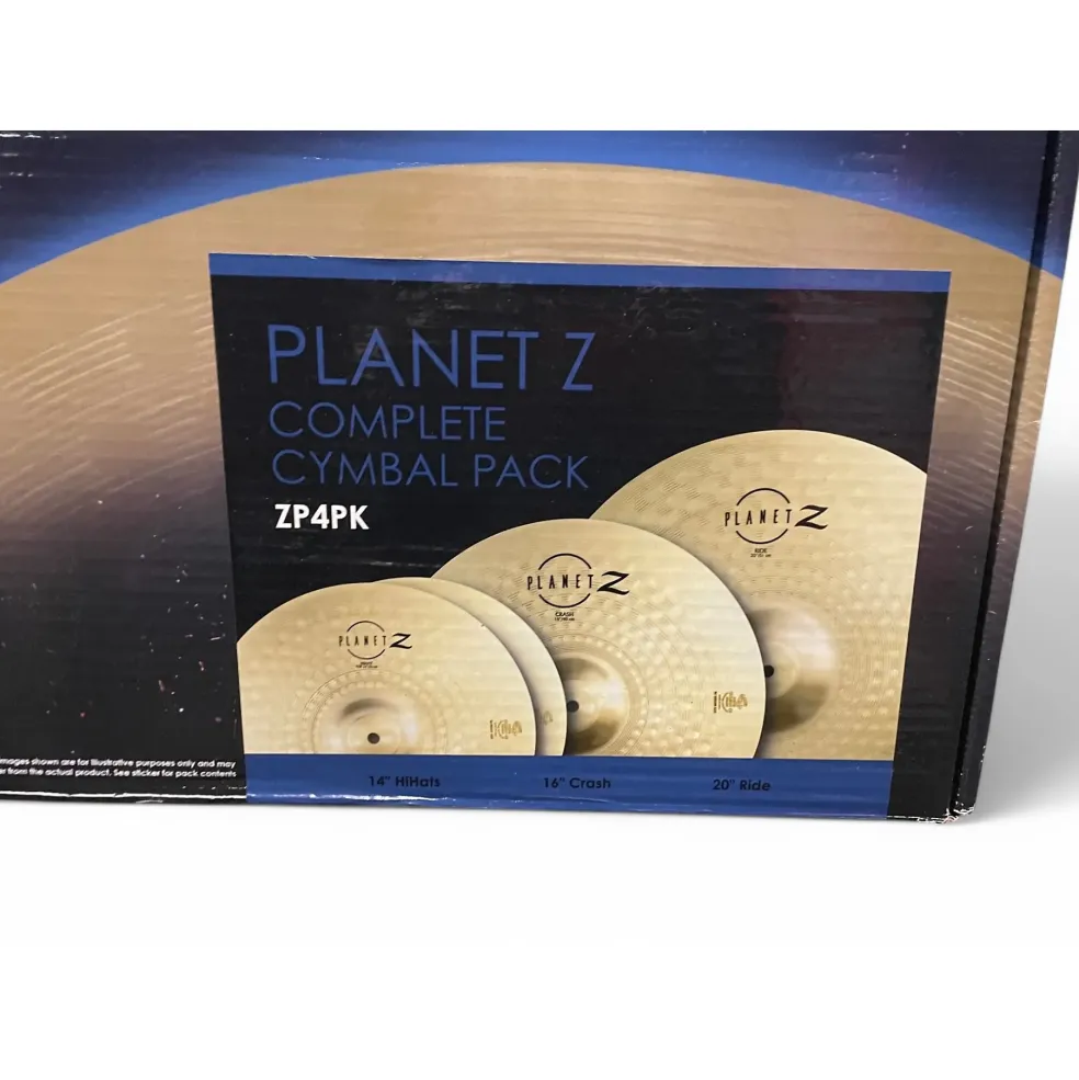 Used Zildjian 14in planet z cymbal pack Cymbal