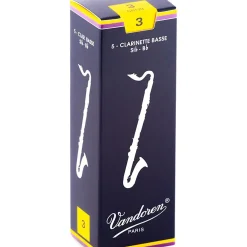 Vandoren Traditional Bass Clarinet Reeds Strength 3 Box of 5
