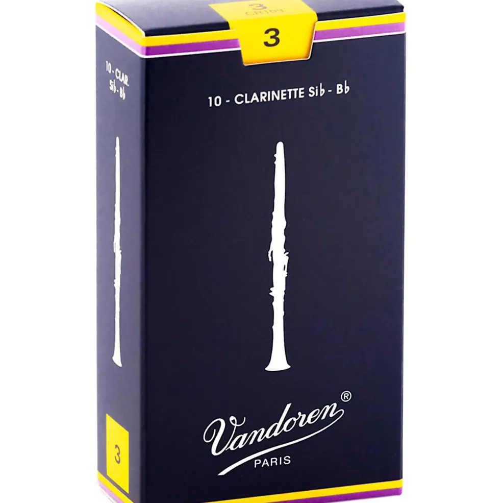 Vandoren Traditional Bb Clarinet Reeds Strength 3 Box of 10