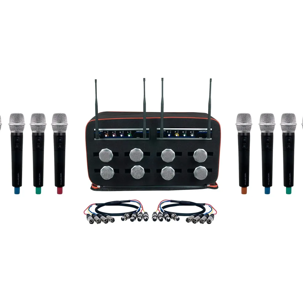VocoPro 8 Channel Wireless Handheld Mic-In-Bag Package