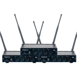 VocoPro DIGITAL-PLAY-12 12-Channel UHF Wireless Headset/Lapel Microphone System, 900-927.2mHz 902-928 MHz Black