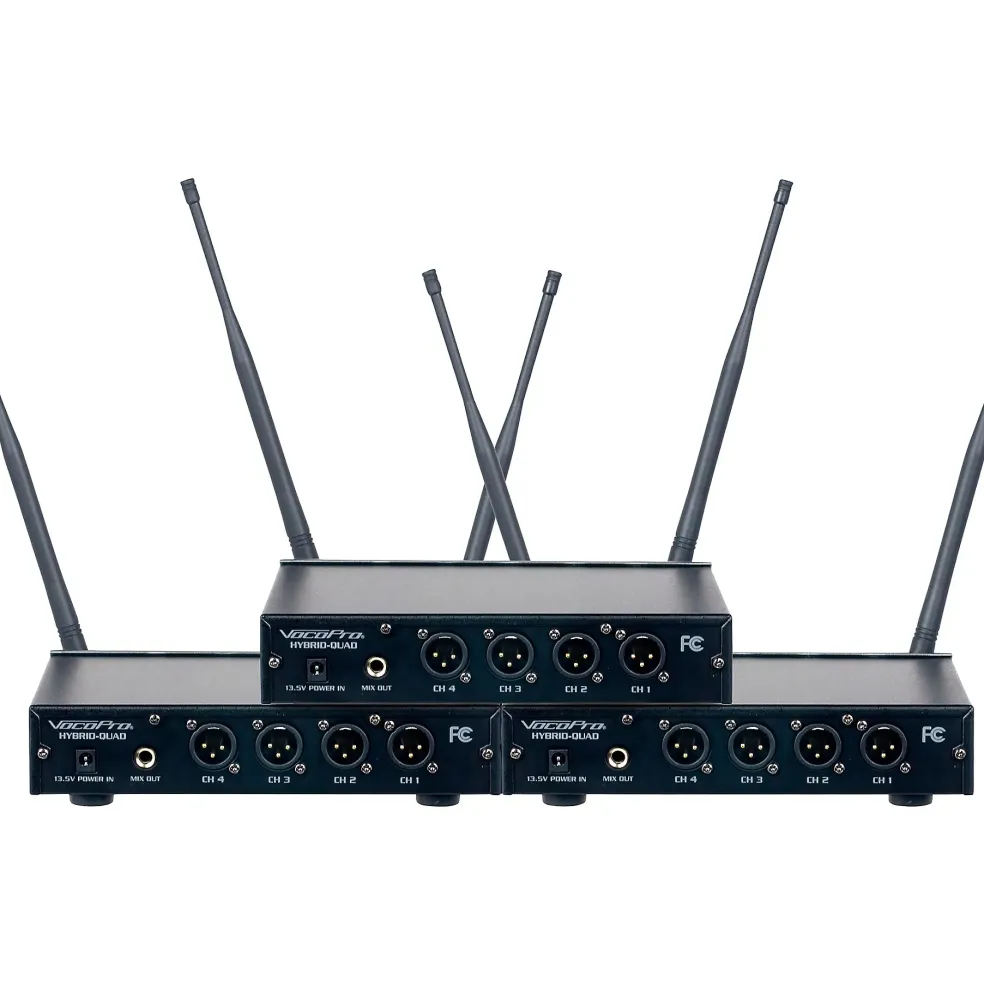 VocoPro DIGITAL-PLAY-12 12-Channel UHF Wireless Headset/Lapel Microphone System, 900-927.2mHz 902-928 MHz Black
