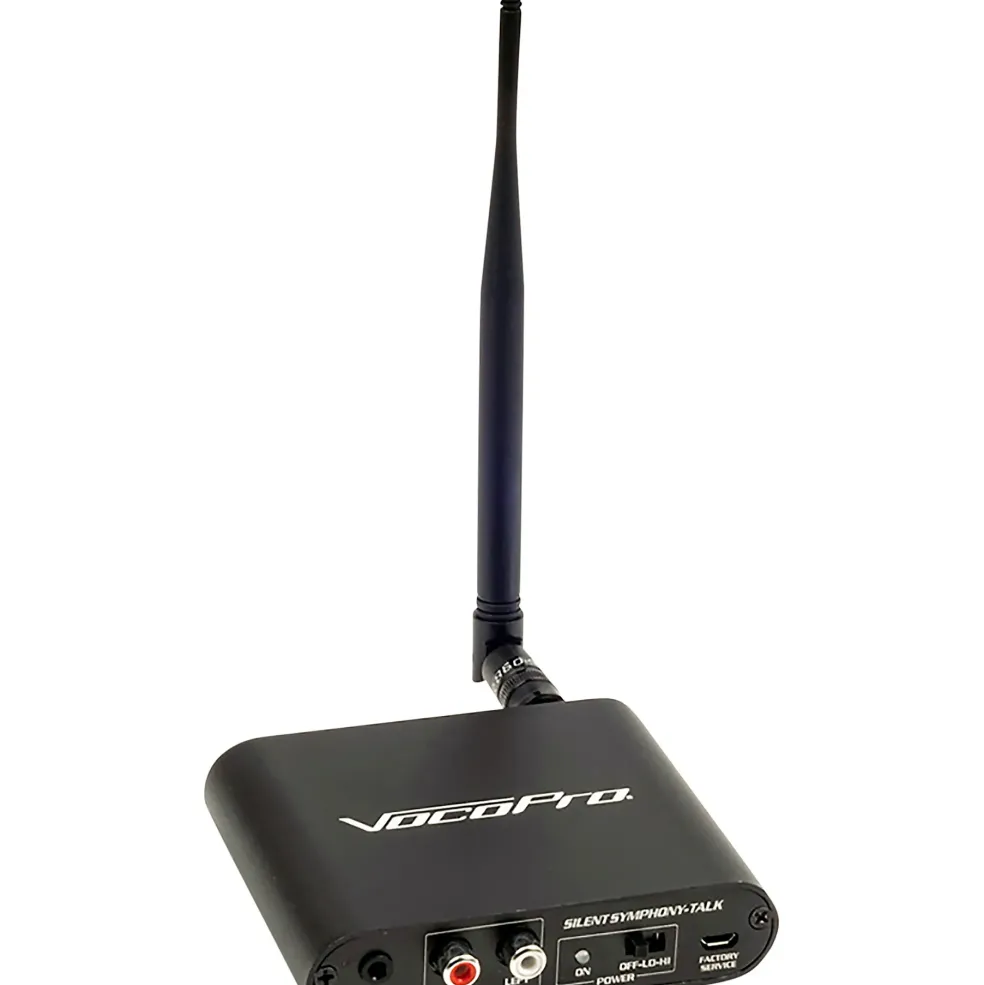 VocoPro Silent Disco-350 Package With 3 Transmitters and 50 Wireless LED Headphones, 908.70-926.30mHz