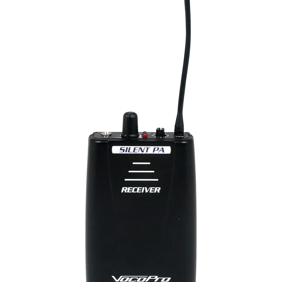 VocoPro SilentPA-SEMINAR10 16-Channel UHF Wireless Audio Broadcast System (Stationary Transmitter With 10 Bodypack Receivers), 900-927.2mHz Black