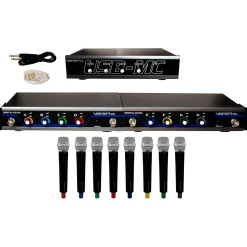 VocoPro USB-ACAPELLA-8 8-Channel Wireless Microphone/USB Interface Package, 902-927.20mHz