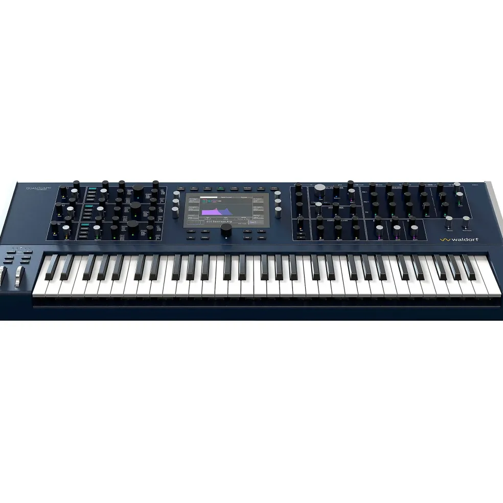 Waldorf Quantum MKII 16-Voice Hybrid Wavetable Synthesizer Keyboard Stage Bundle