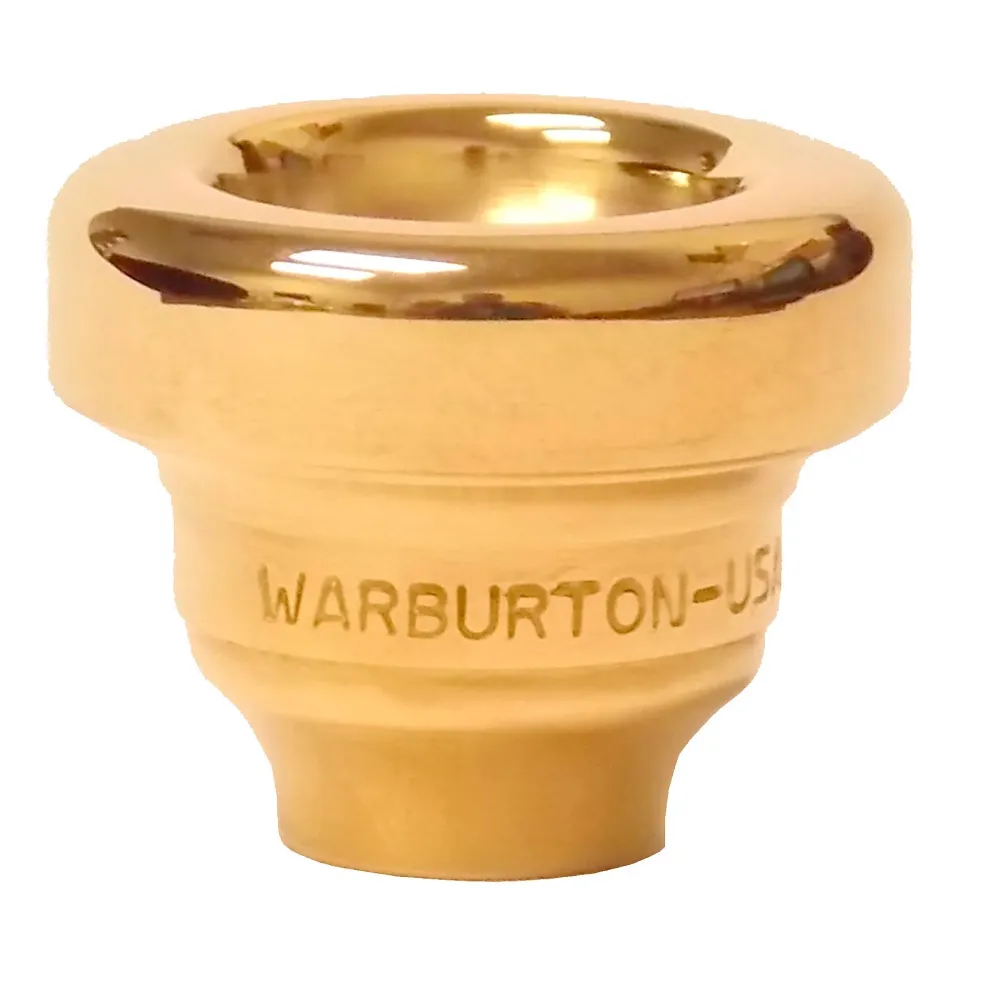 Warburton Size 5 Series Trumpet and Cornet Mouthpiece Top in Gold 5ESV Gold