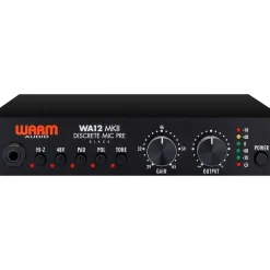 Warm Audio Recording Bundle With WA12-MKII Mic Pre, WA-47 Condenser Microphone and Premier XLR 15' Mic Cable
